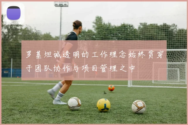 罗基坦诚透明的工作理念始终贯穿于团队协作与项目管理之中